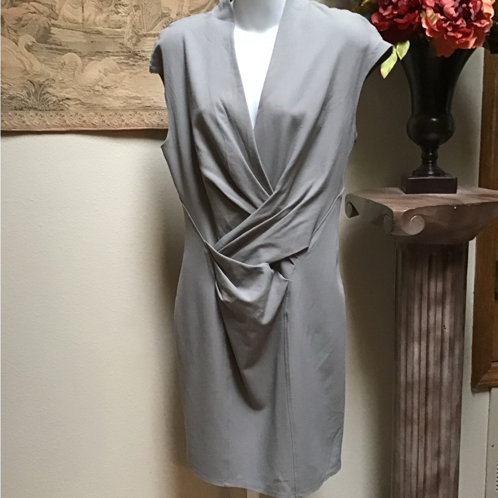 Helmut Lang Gray Tailored Dress